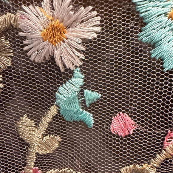 Sundance Floral Embroidered Maxi Dress - Gray Multicolor - Picture 11 of 12